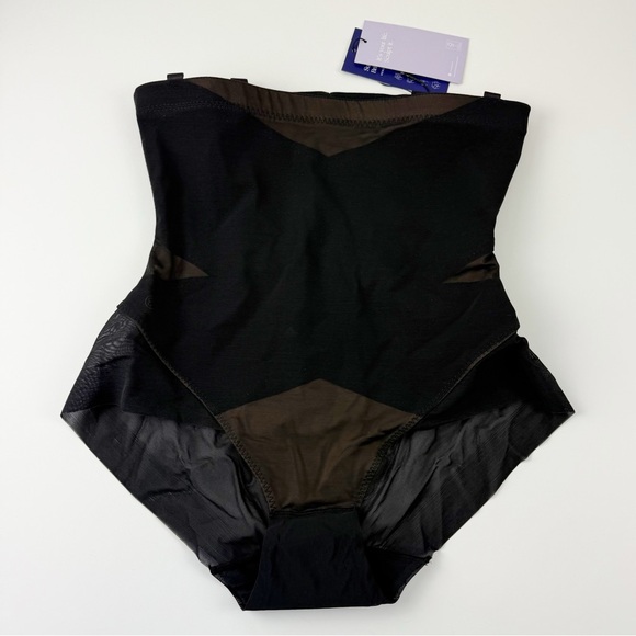 Honeylove Shapewear Superpower Brief Womens Large Black Sculpting NWT